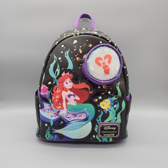 NWT Loungefly Disney The Little Mermaid 35th Anniversary Mini Backpack